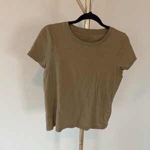 Madewell Army Green Crew Neck Tee